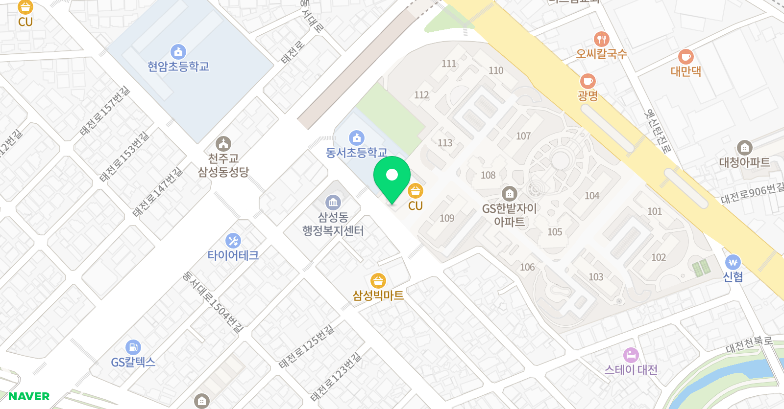오드리 영어학원 위치