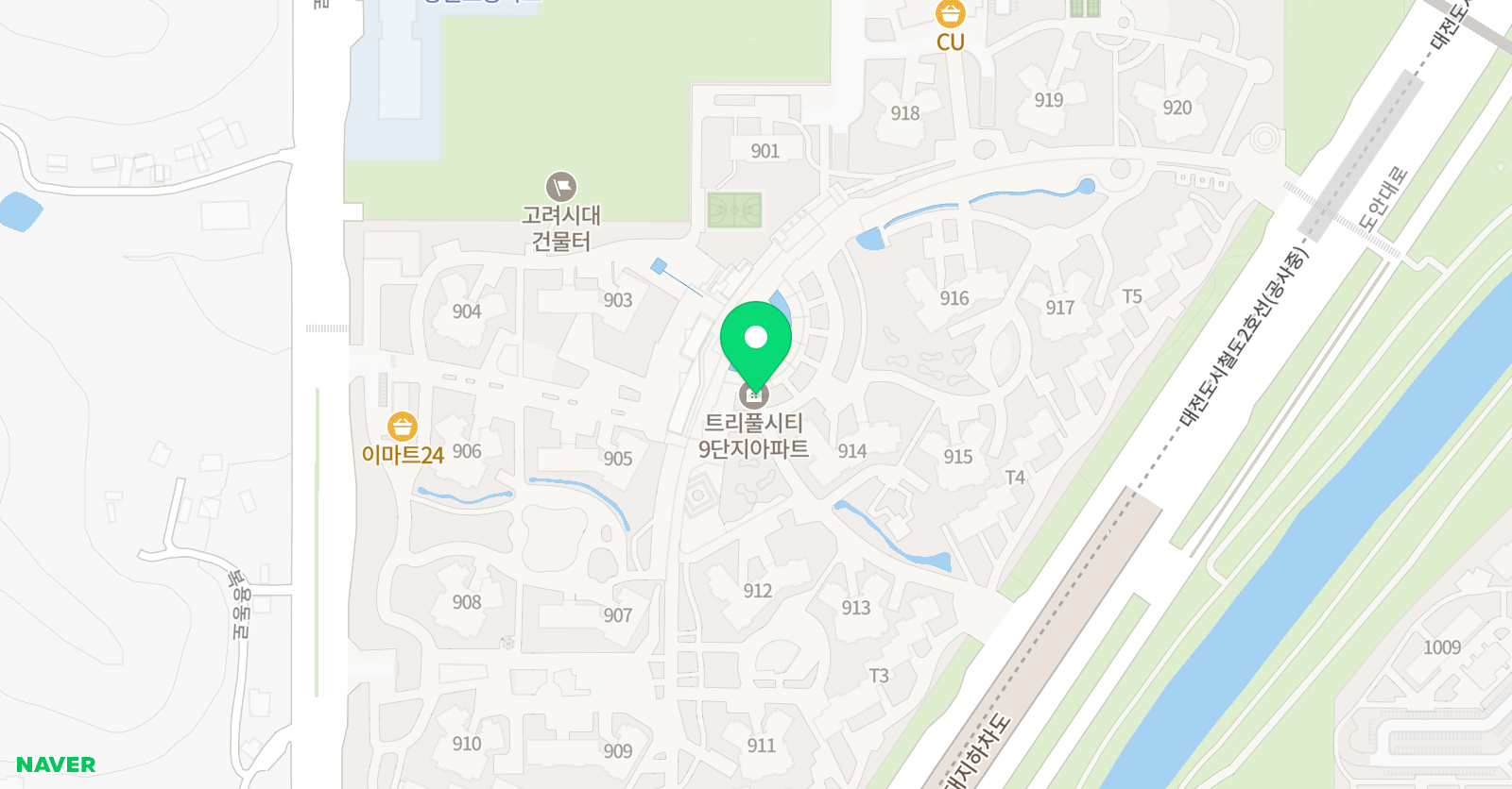 스마트해법 수학 대전상대트리풀1호점 위치