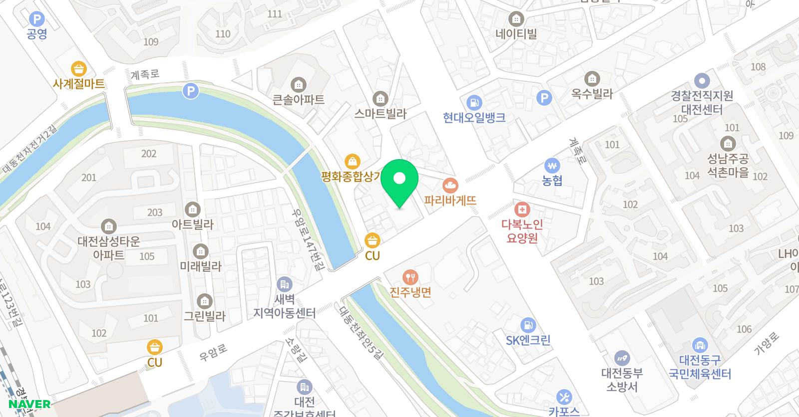 다산 학원 위치