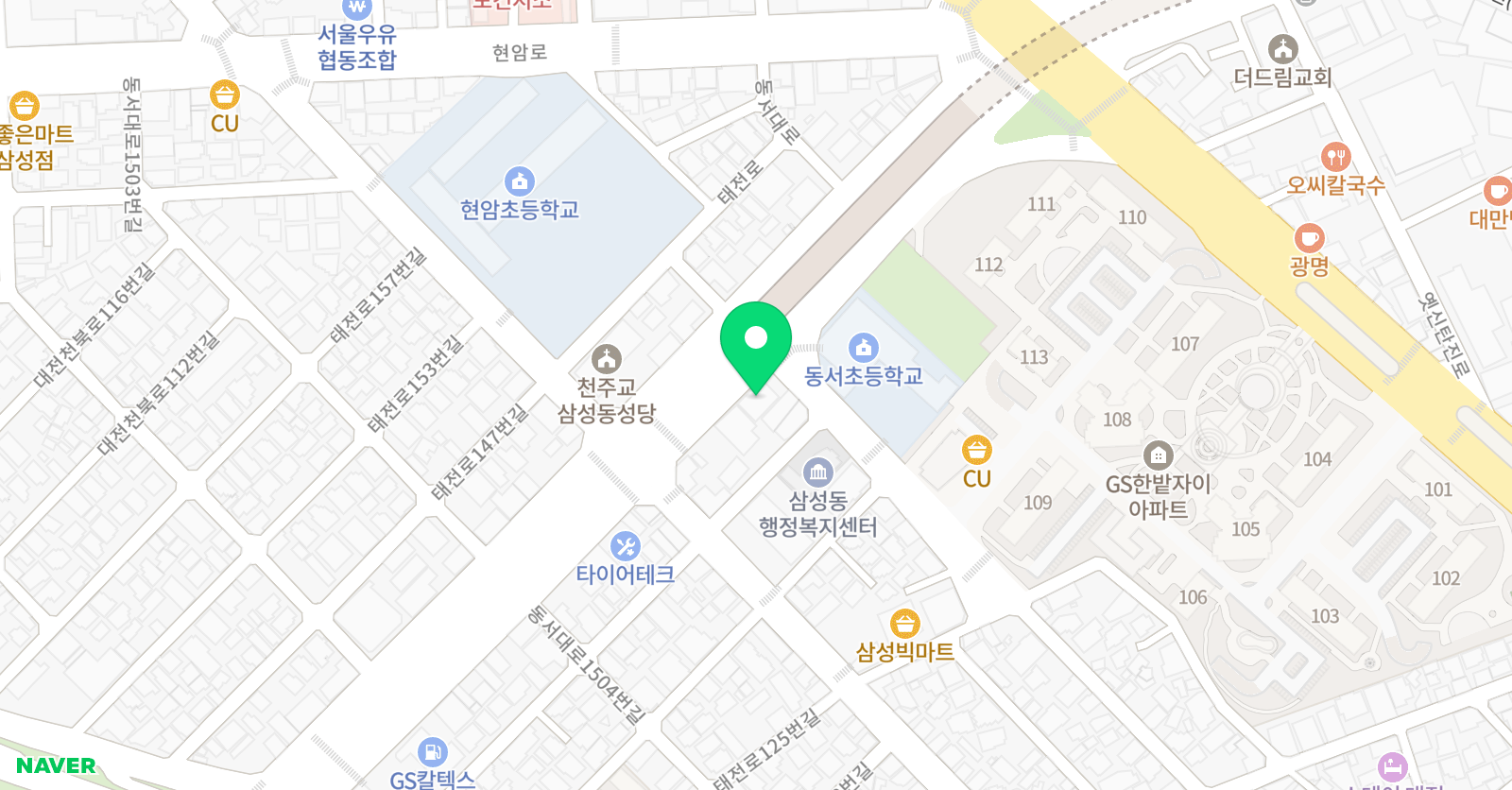 경희대석사 태권도 위치