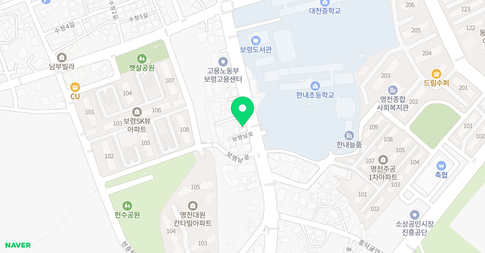 백강 서예학원 위치