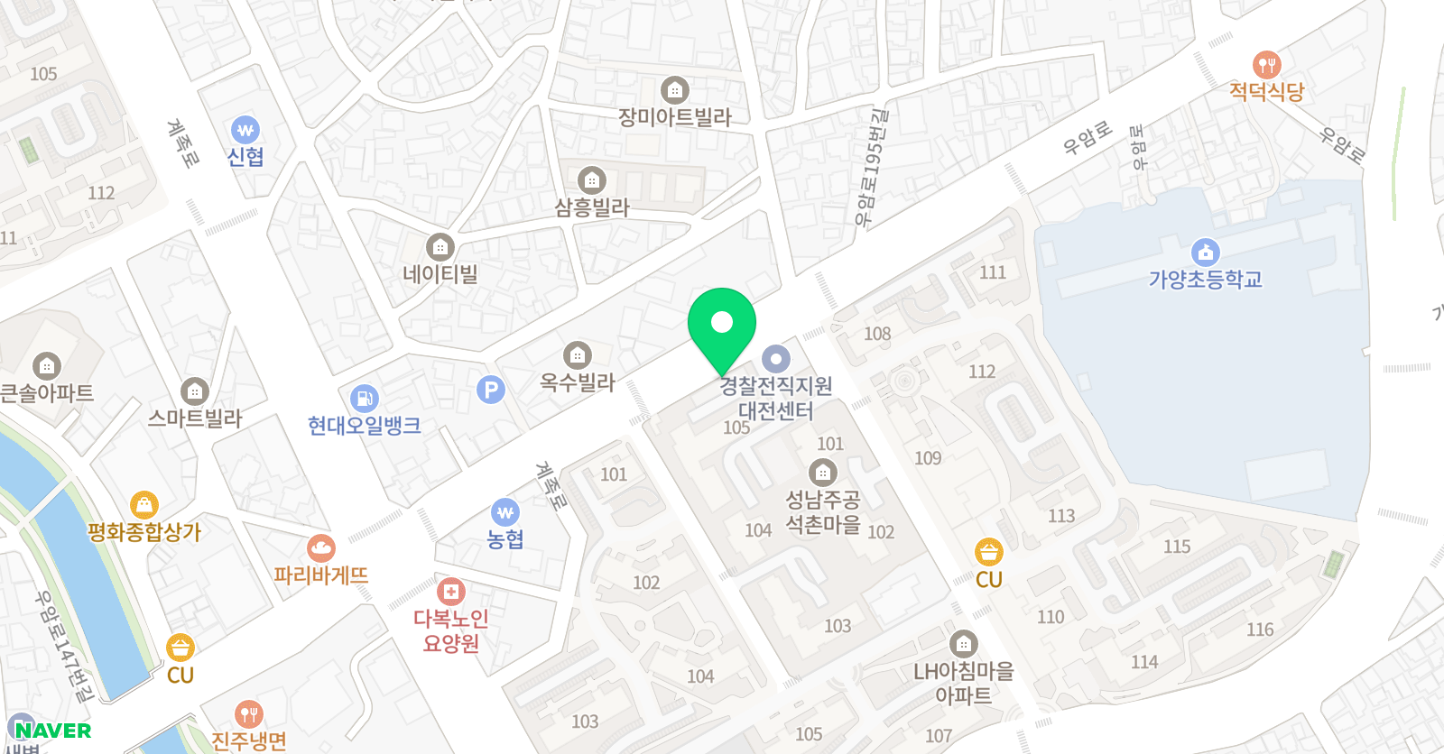 푸른목원 피아노학원 위치