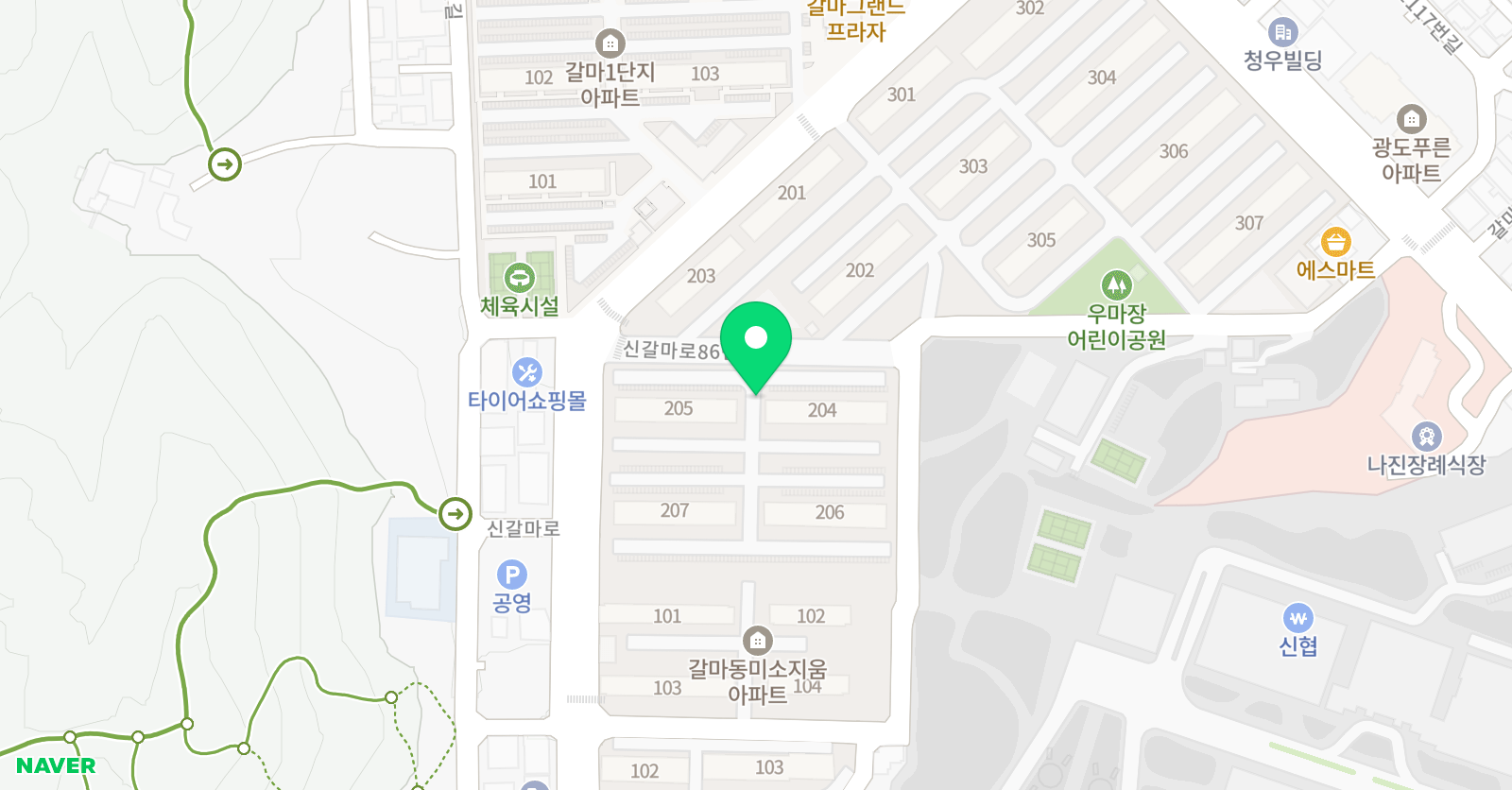 갈마교실 공부방 위치