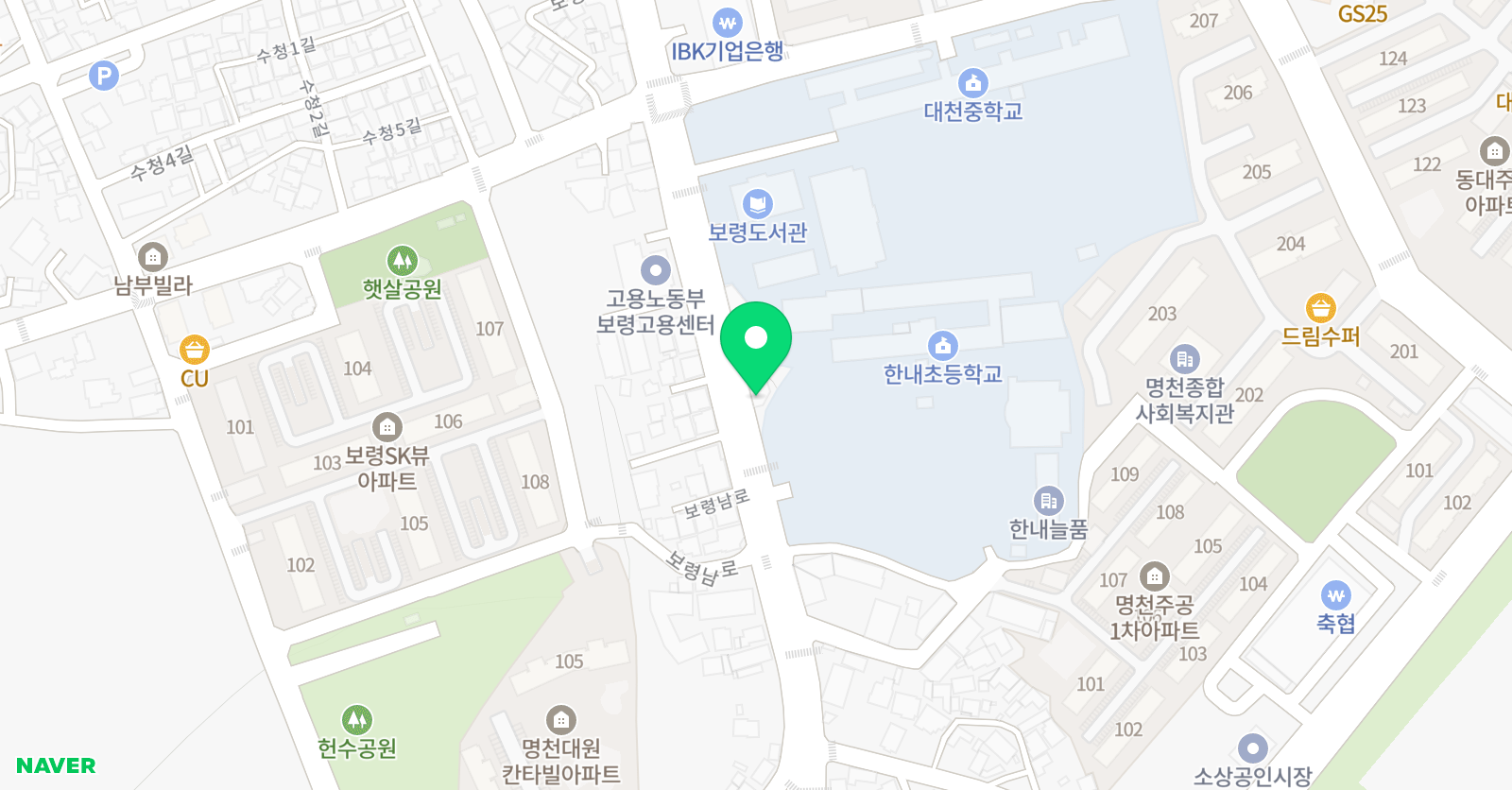 쏙쏙영어쑥쑥수학 학원 위치