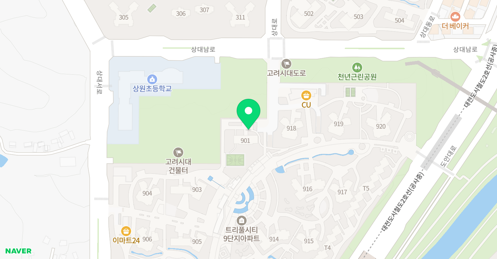 이지스픽 대전영어 위치