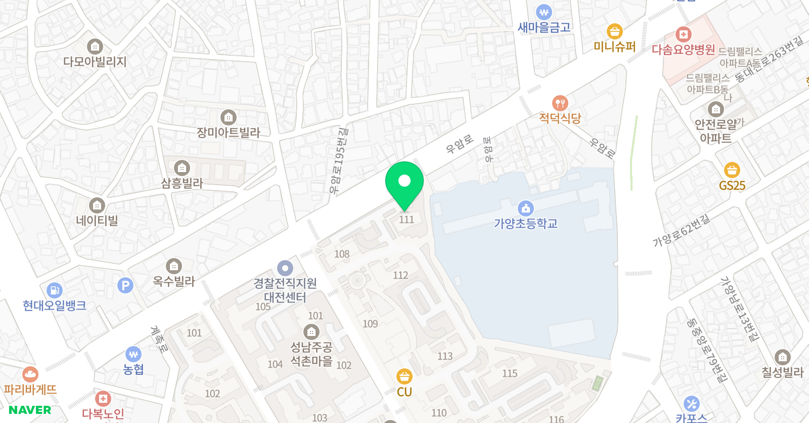 리드인 영어수학학원 아침마을 스마트리드인점 위치