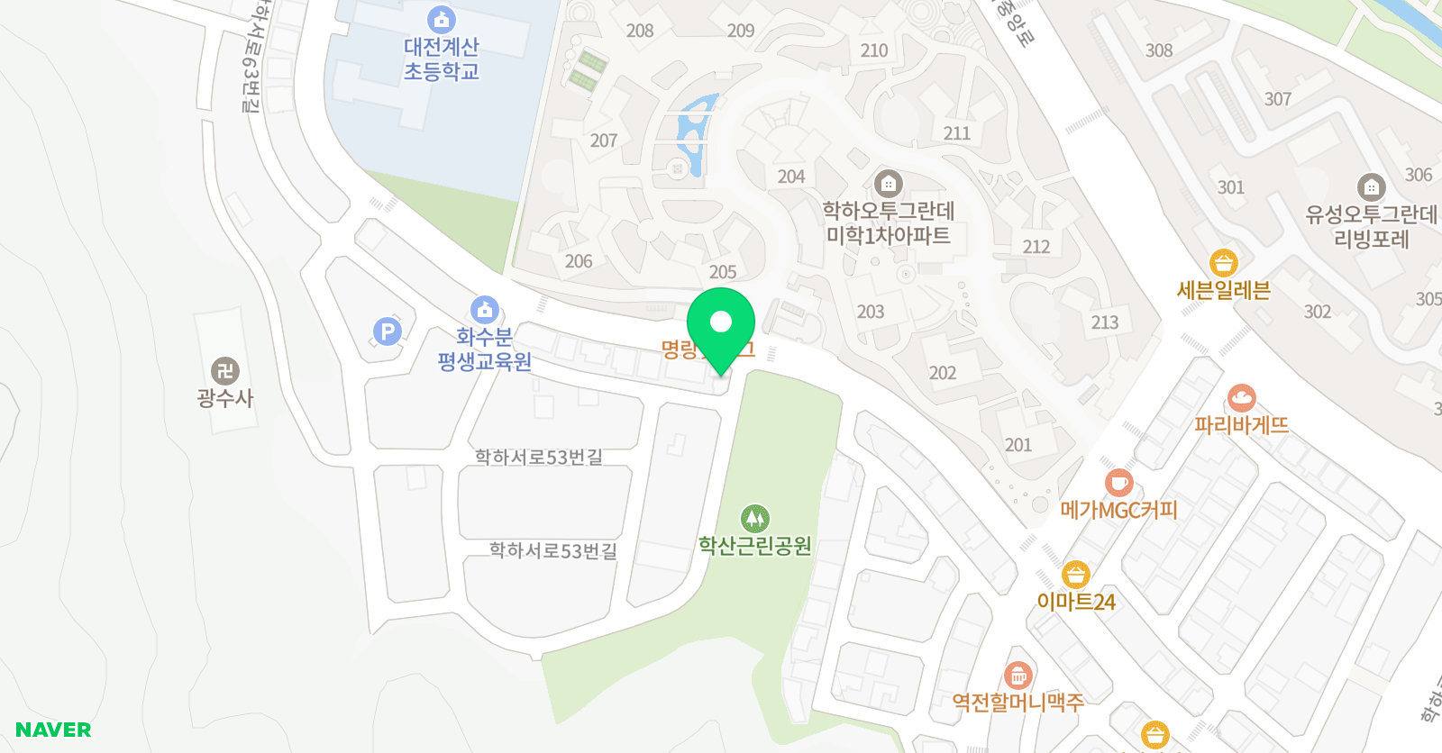 놀작마이아트 아이씽크 미술학원 위치