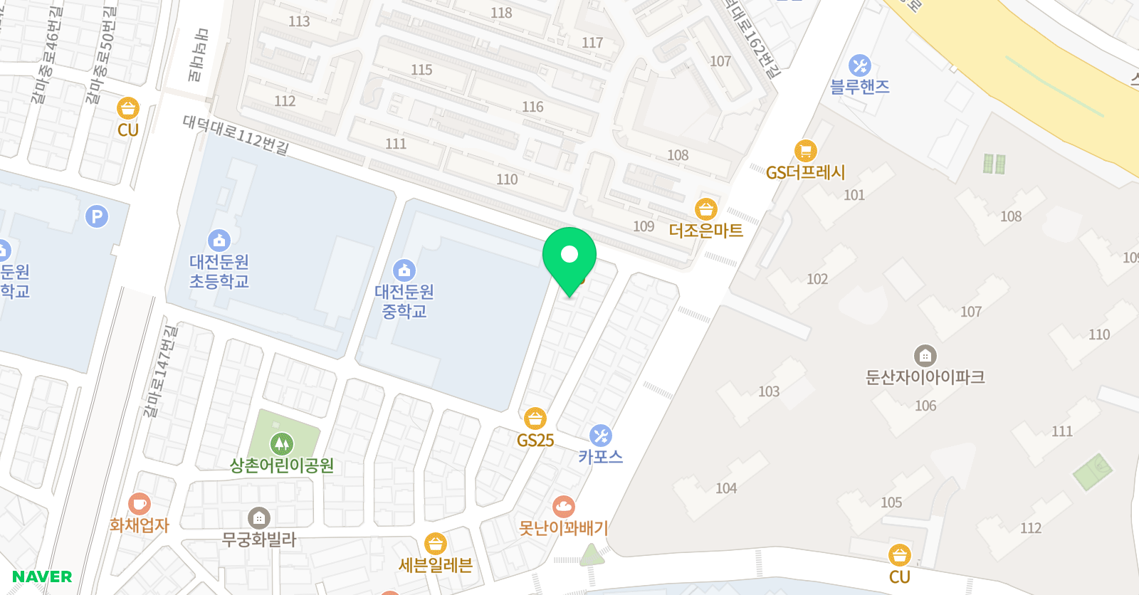둔원 GNB 어학원 위치