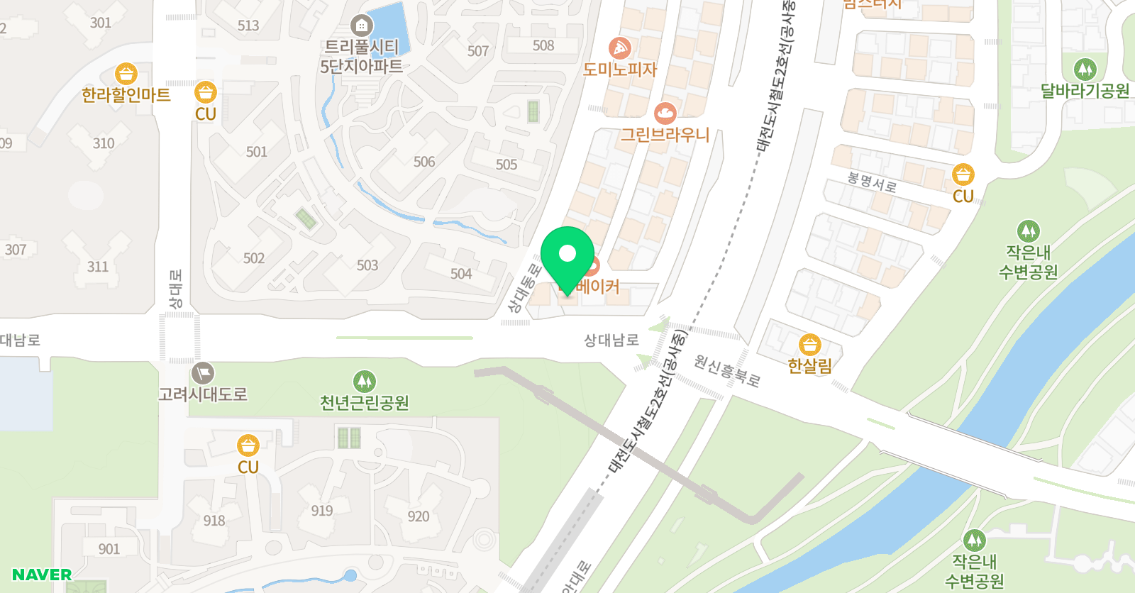 도안 Seed English 학원 위치