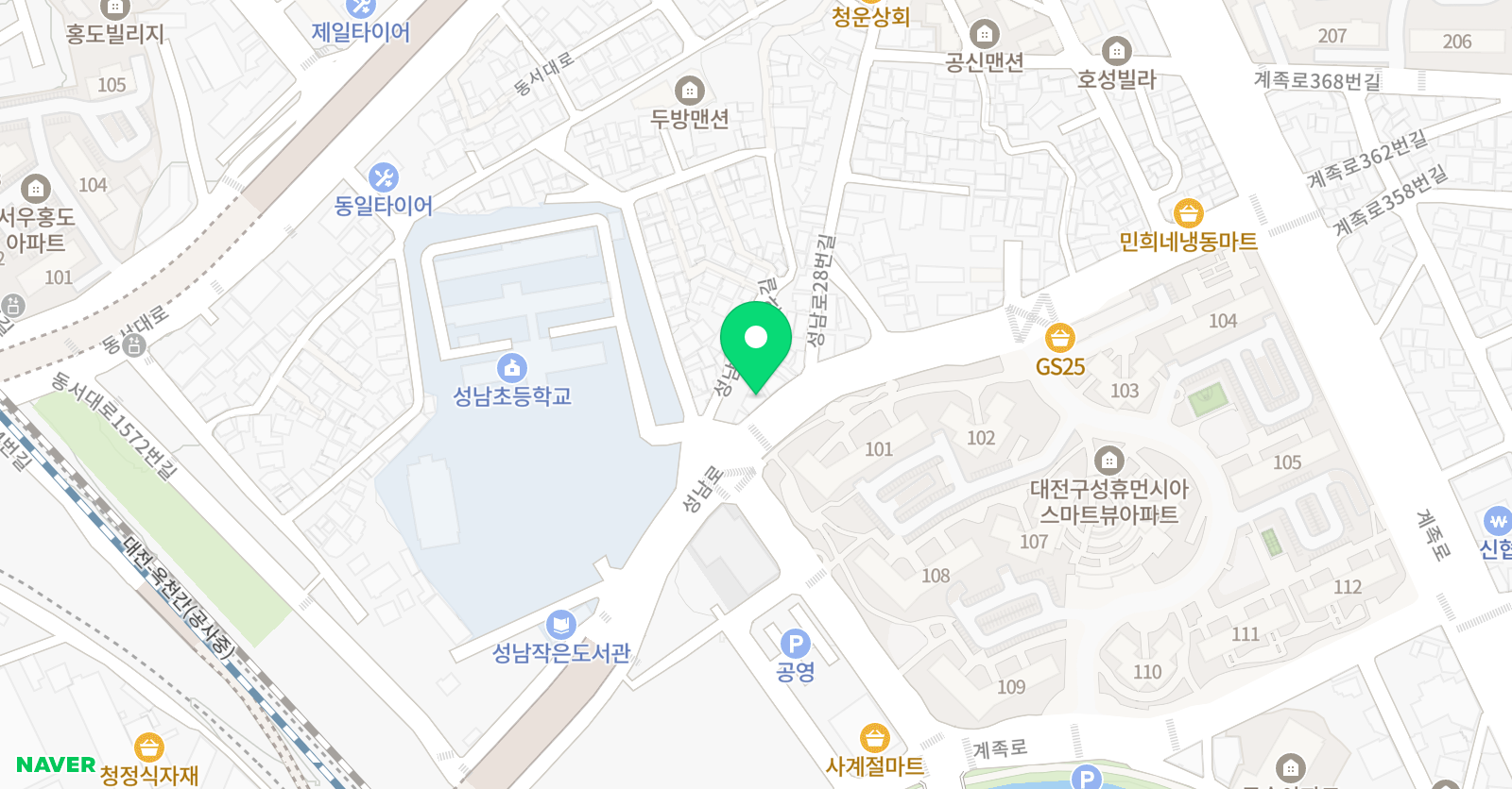 뮤엠 영어 성남초점 위치
