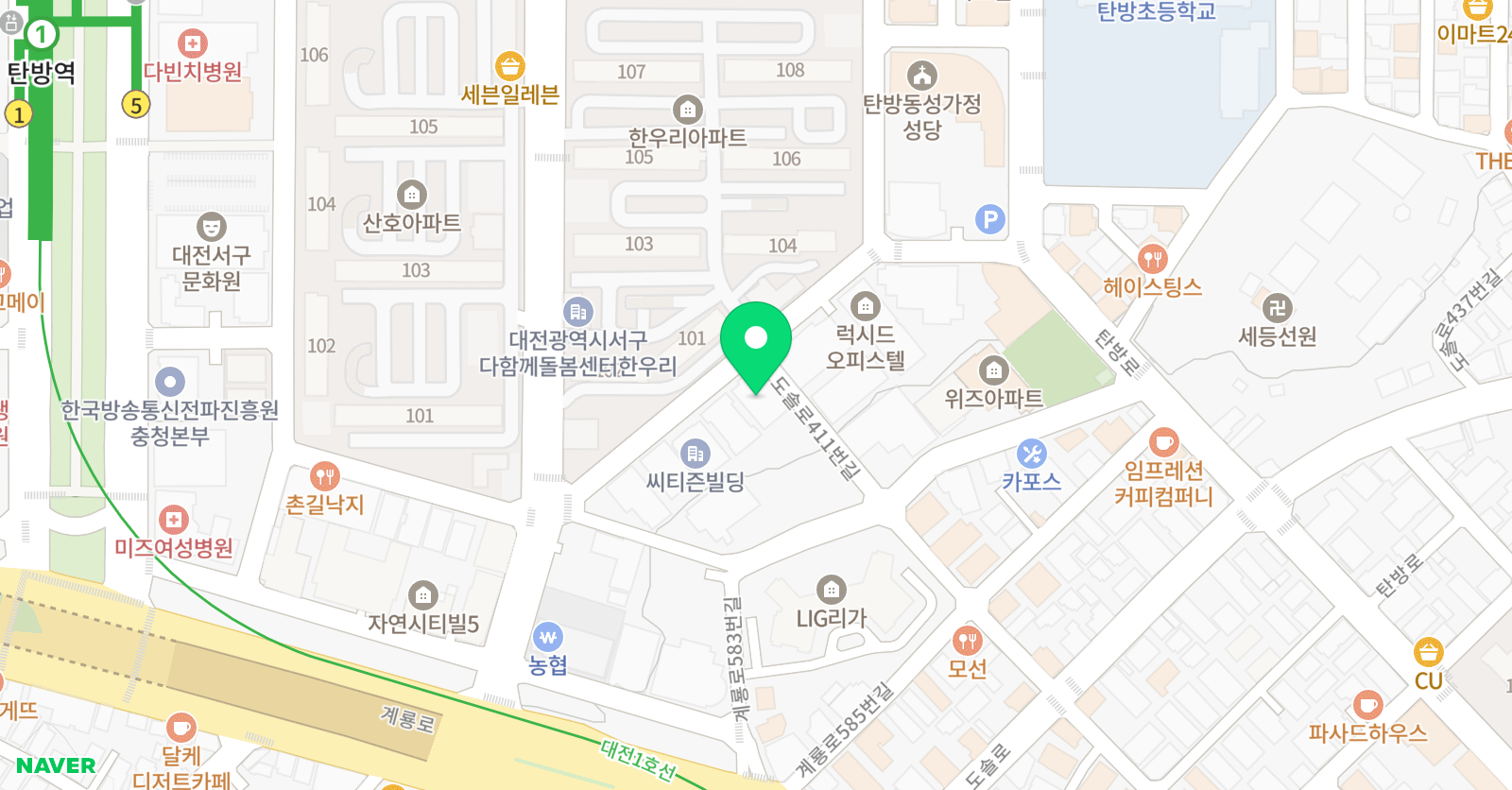 창신 태권도 위치