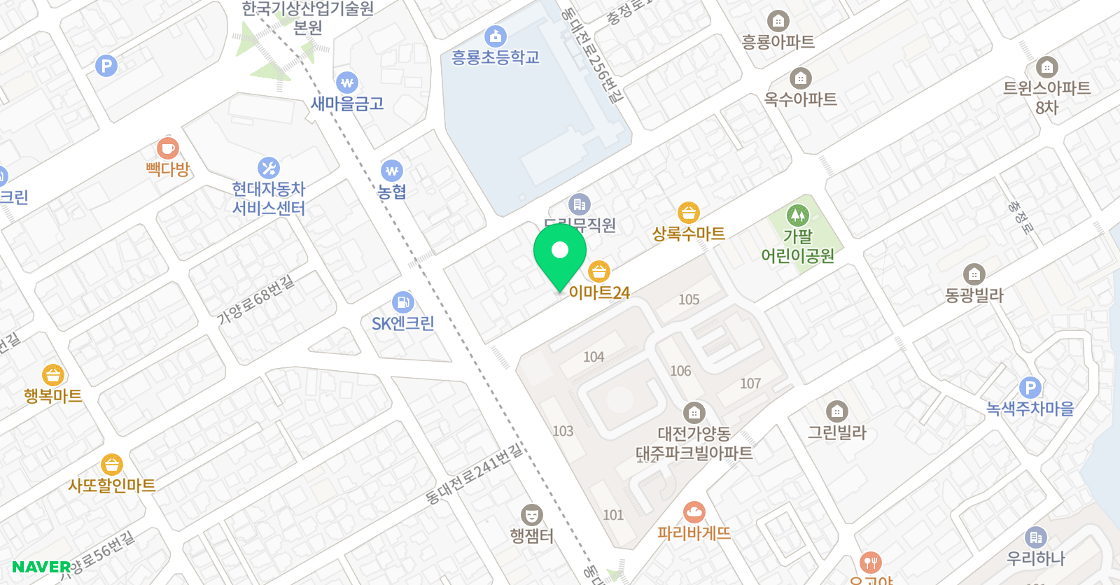 감성이자라는 음악학원 위치