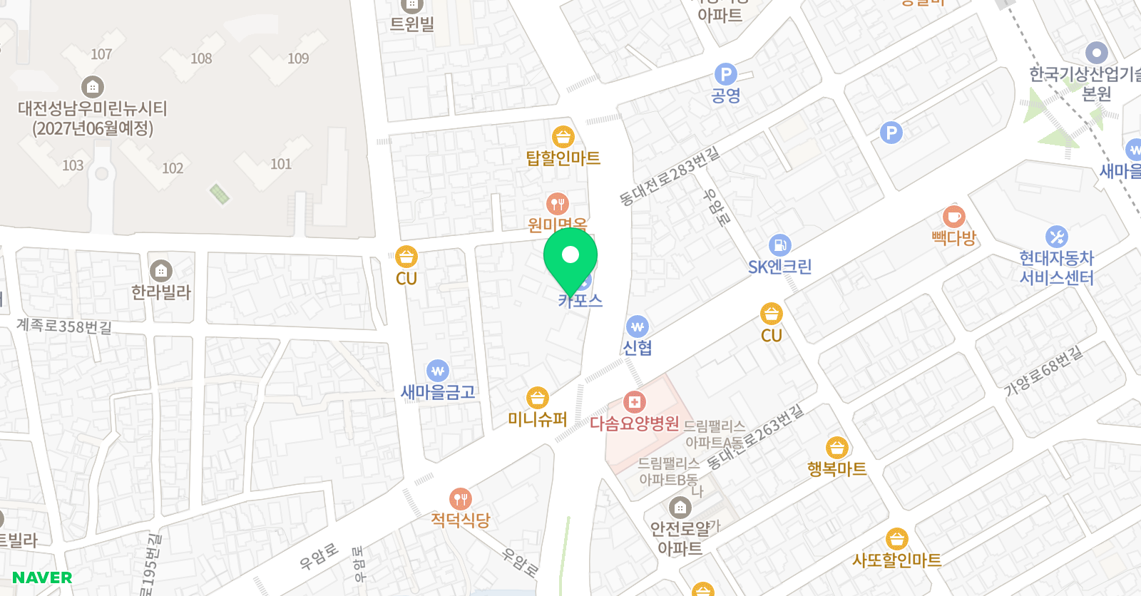 제일 태권도 위치