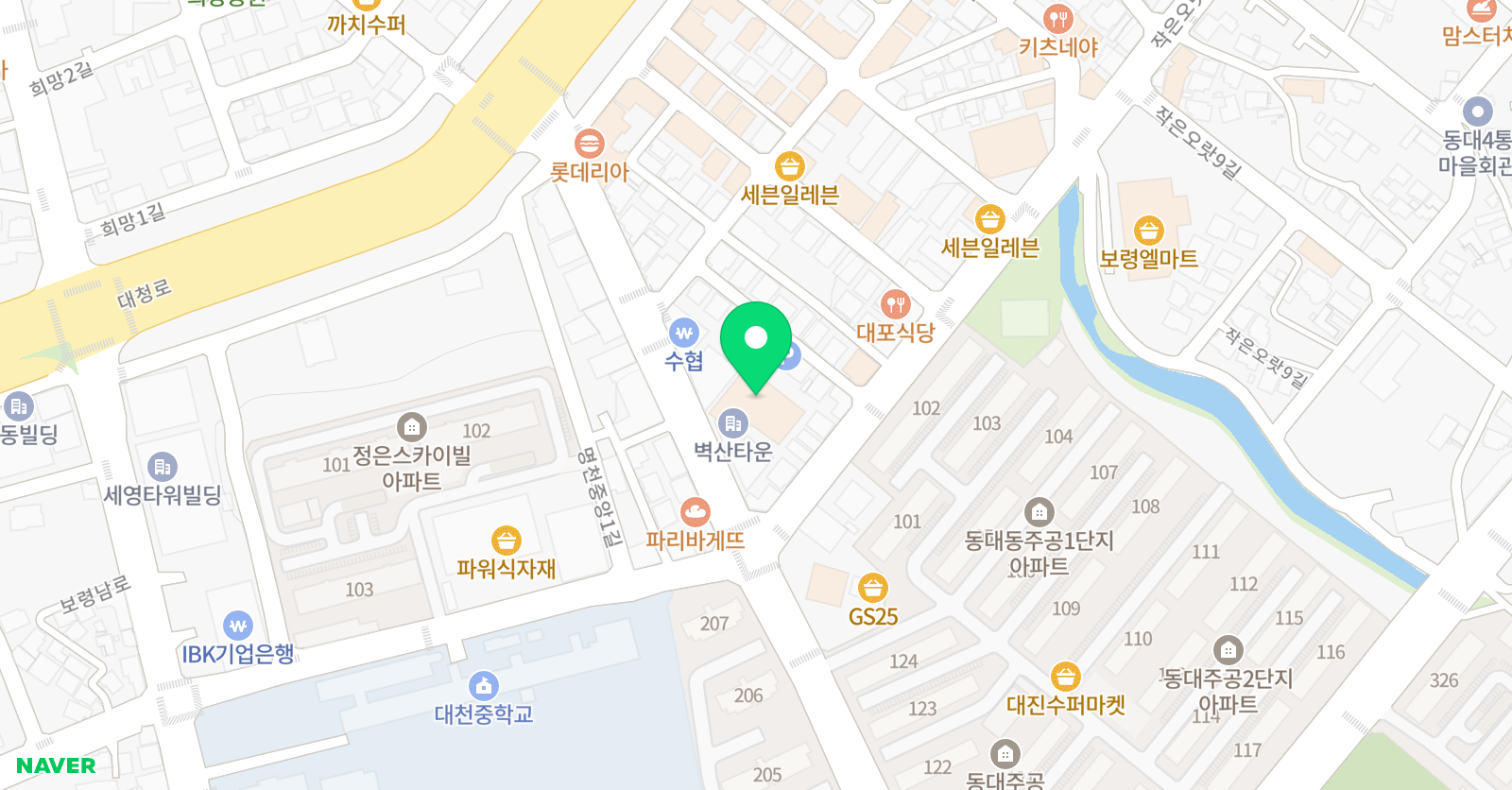대한검도회 보령검도관 위치