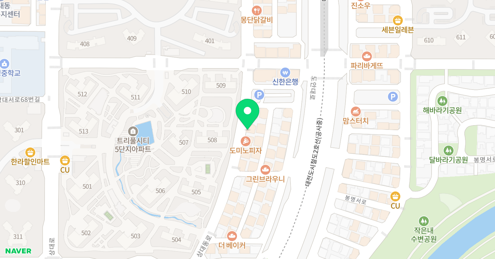 플레이팩토 창의와논리트리풀 학원 위치