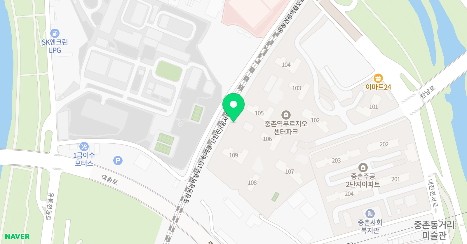 플라톤 독서토론논술 중촌푸르지오 공부방 위치