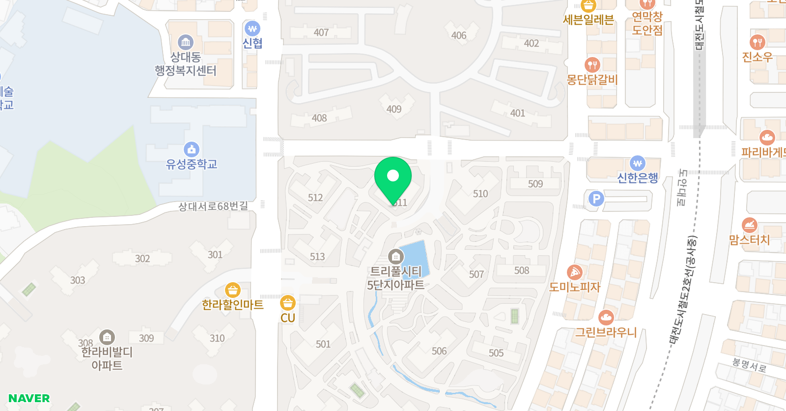 유니팝 미술 상대센터 위치