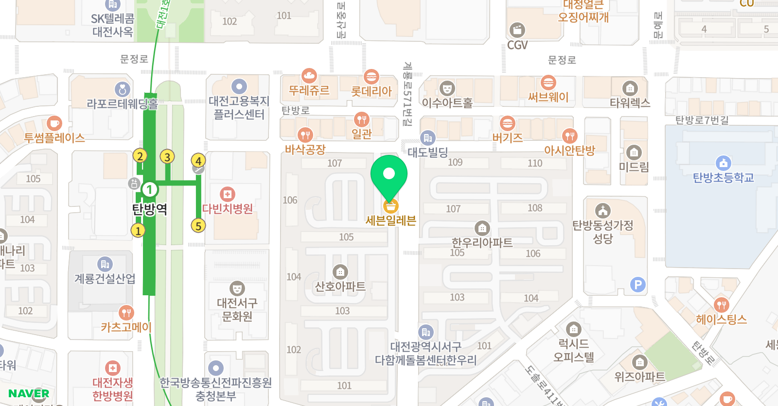 로뎀나무 음악학원 위치