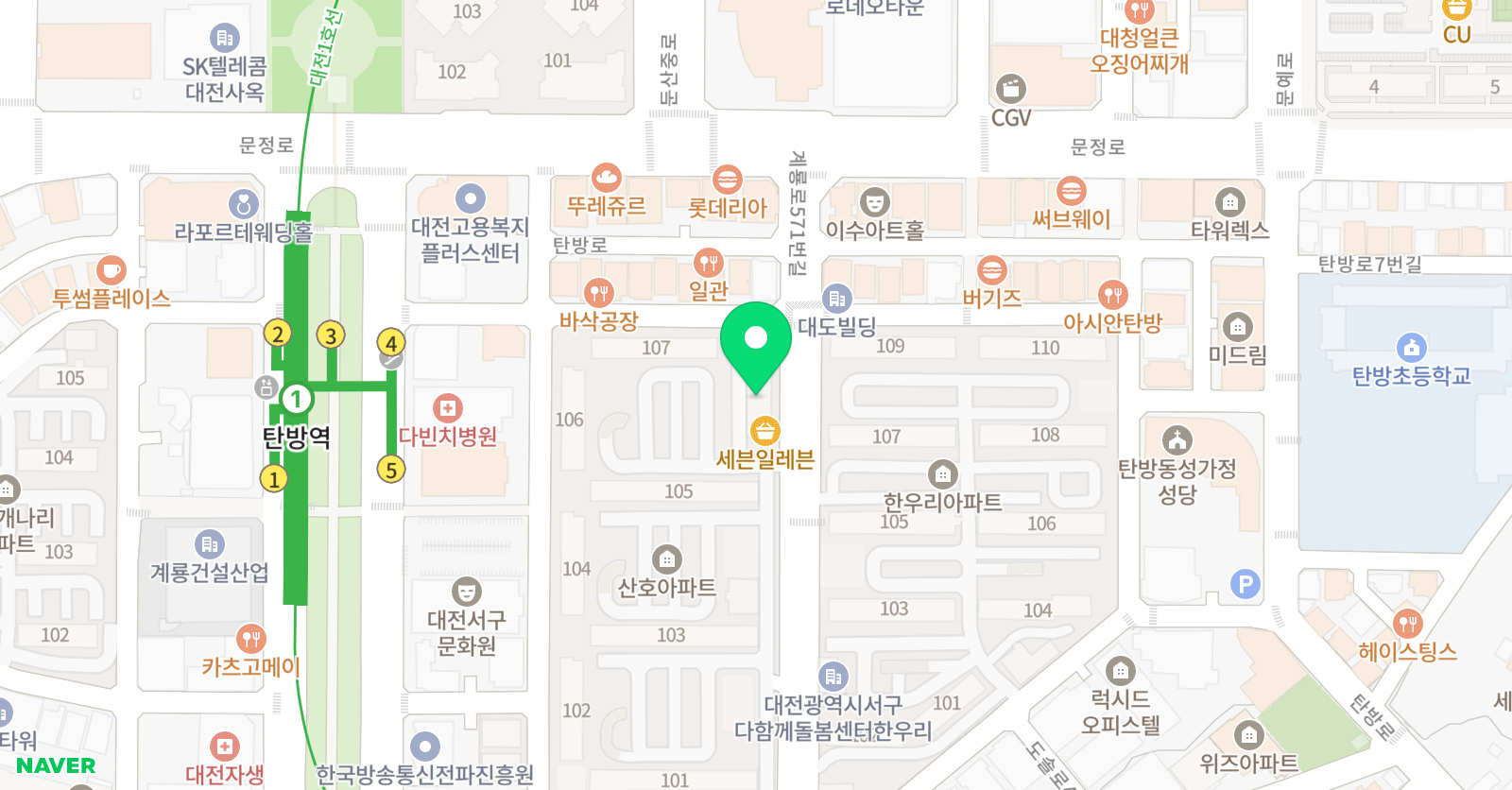 산호 미술 위치