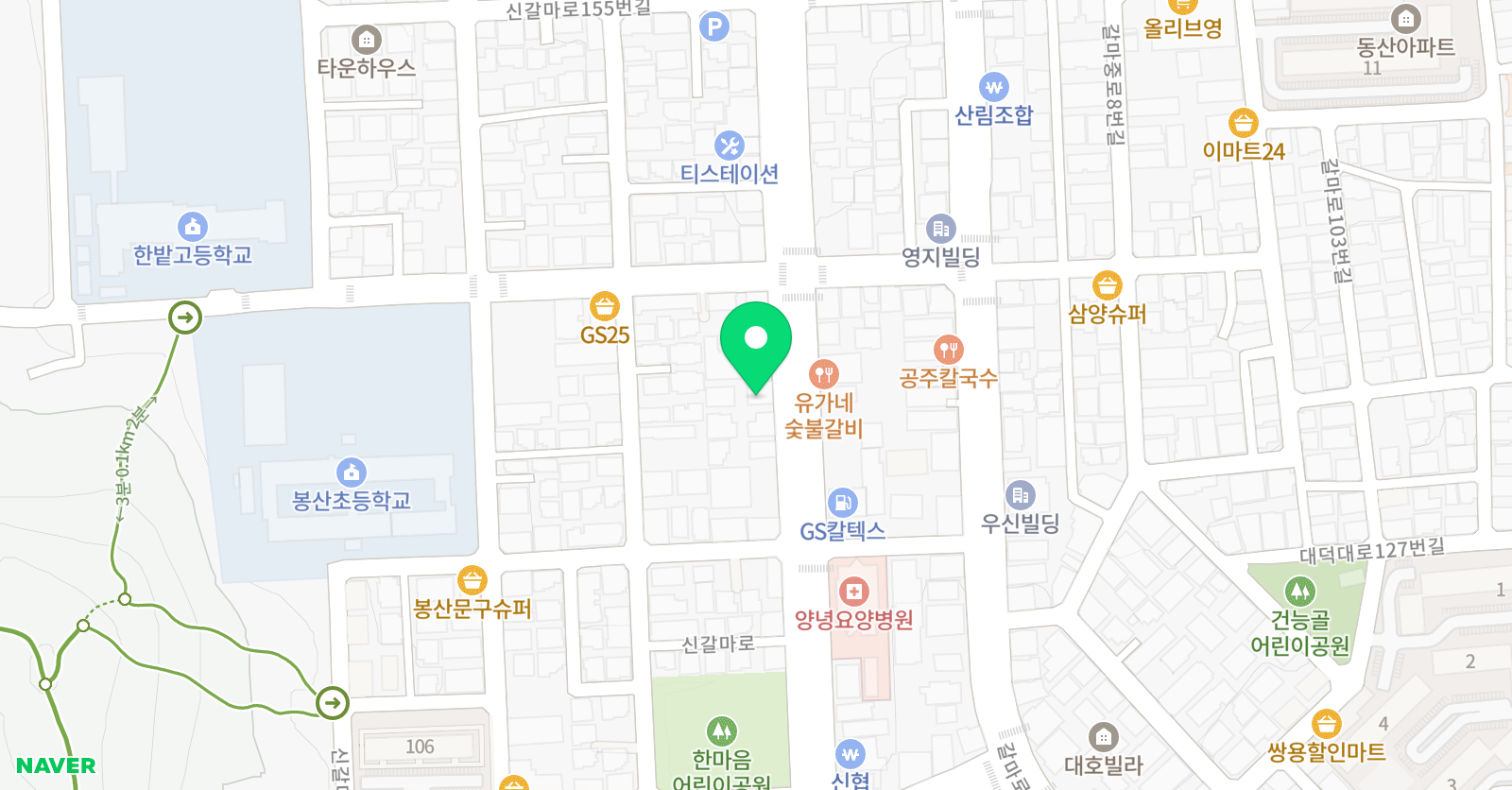 한울 학원 위치