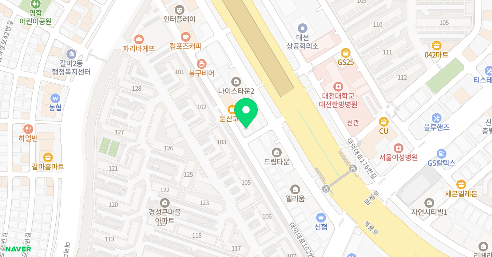 뿌리깊은 학원 위치