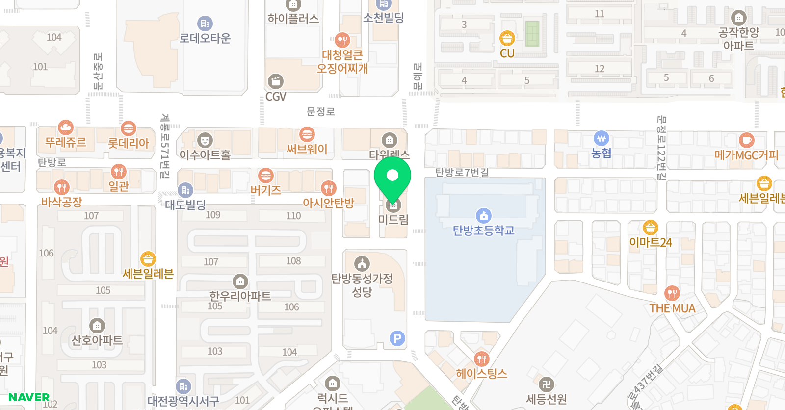 플레이팩토 탄방교육원 위치