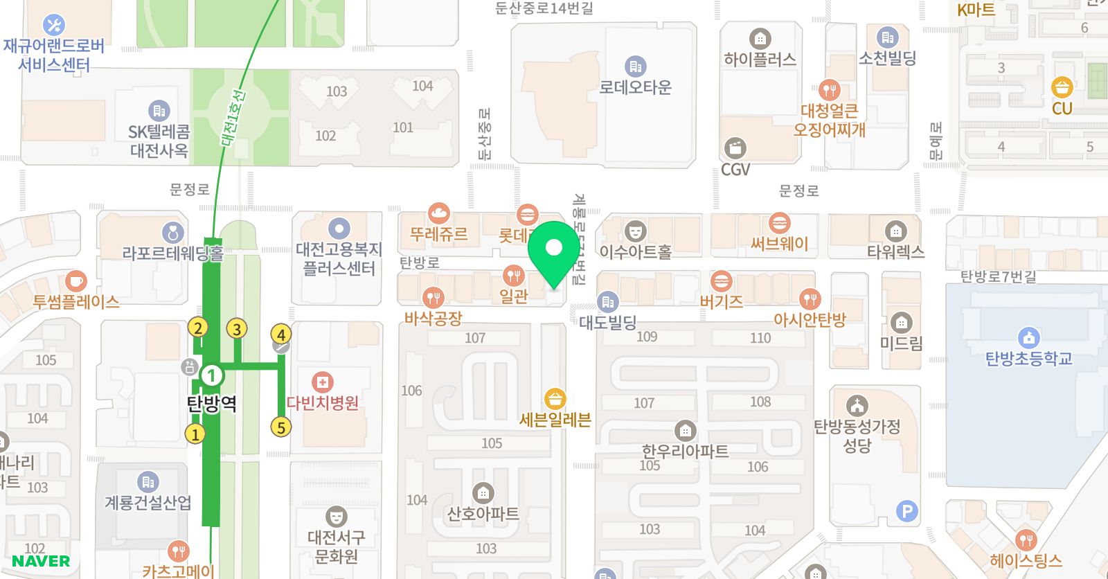오원 한국화미술학원 위치
