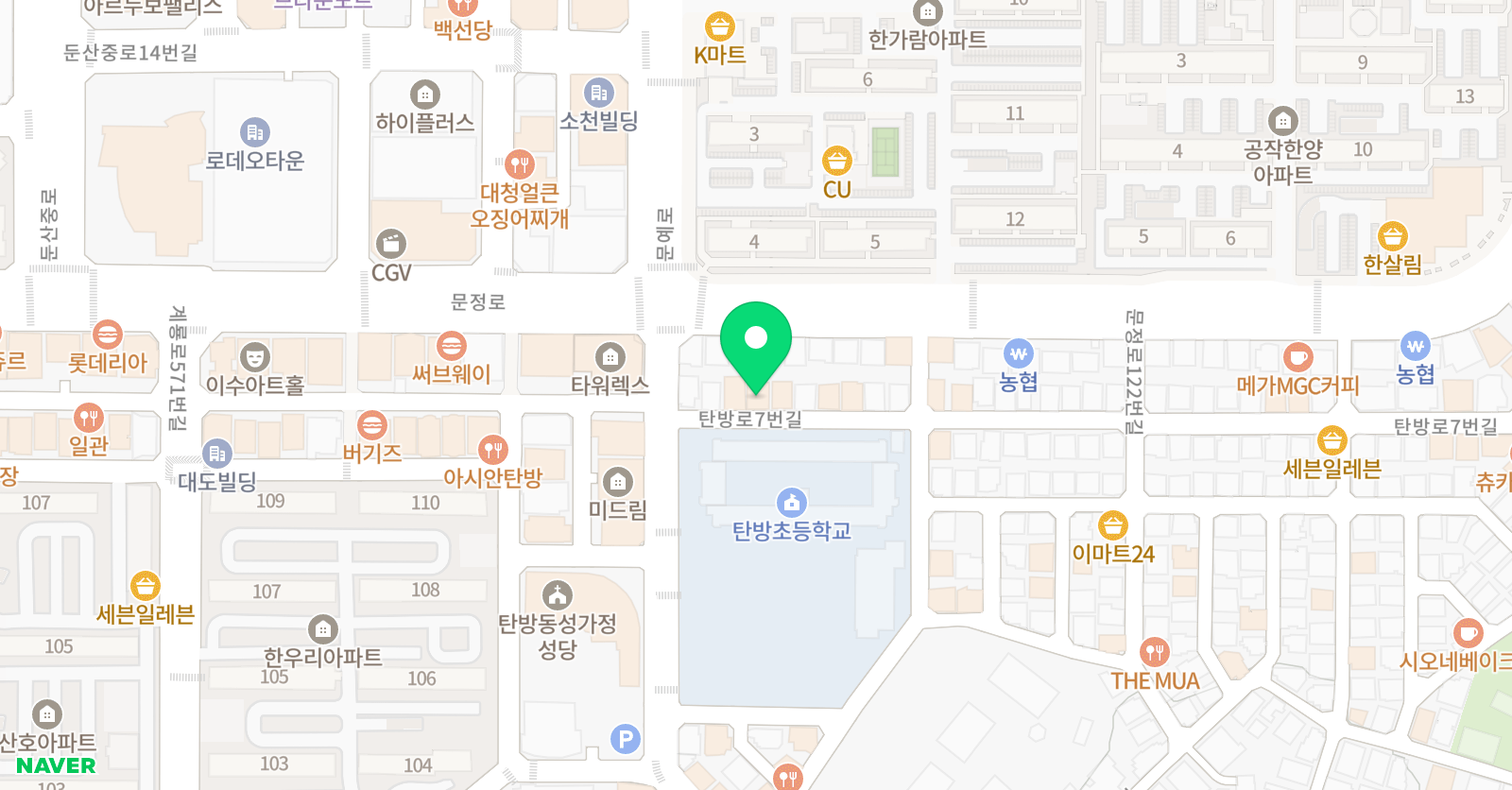 마리의화실 위치
