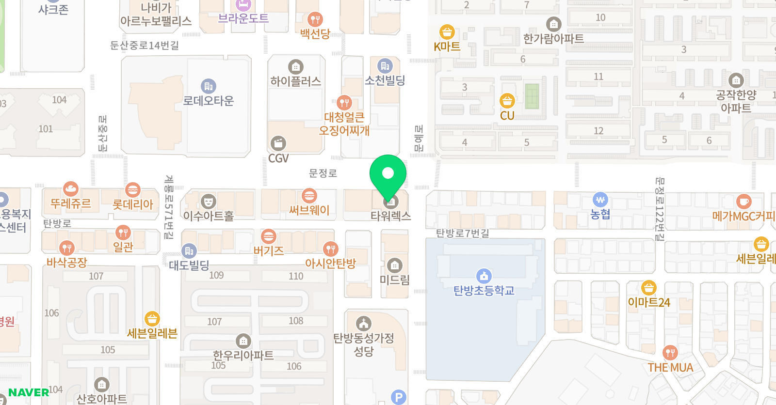 YBM 리딩클럽 대전탄방1센터 위치