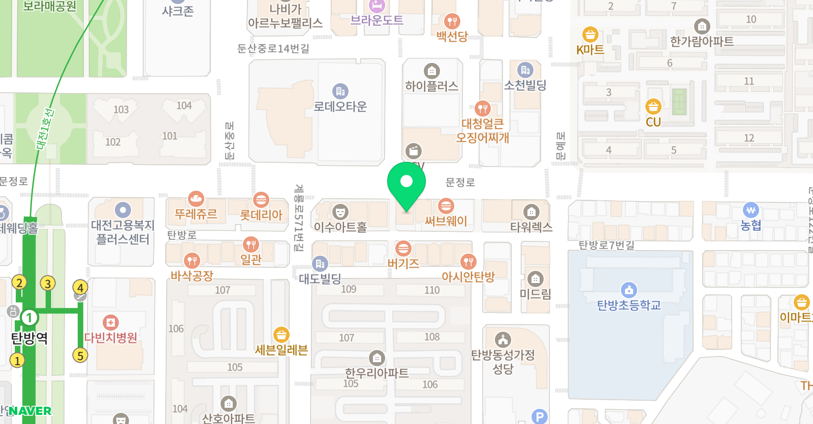 대전가우디 미술학원 위치