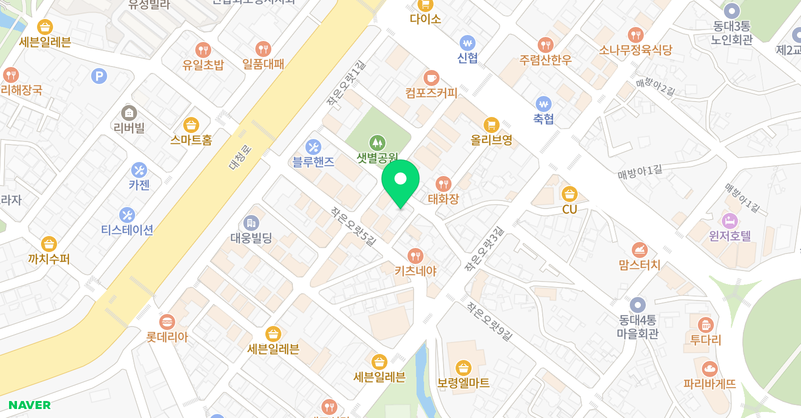 명지 무용음악속셈 학원 위치