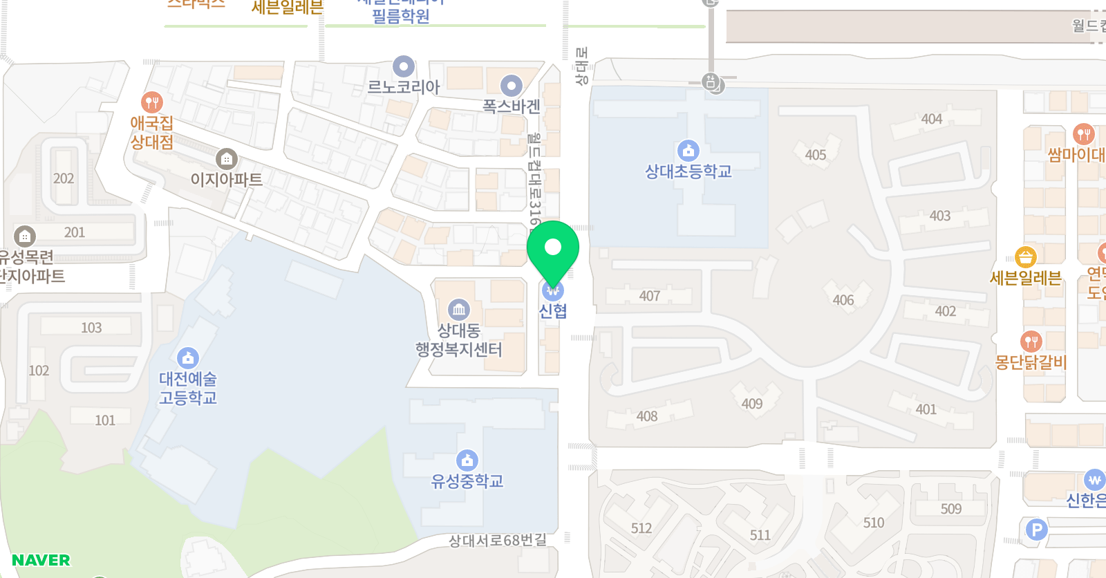 알찬 수학학원 위치