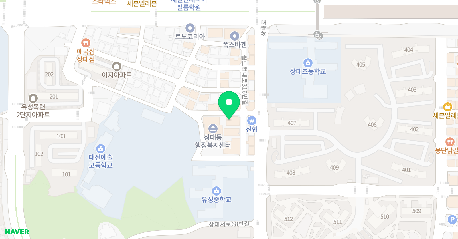 한수위 수학전문학원 위치