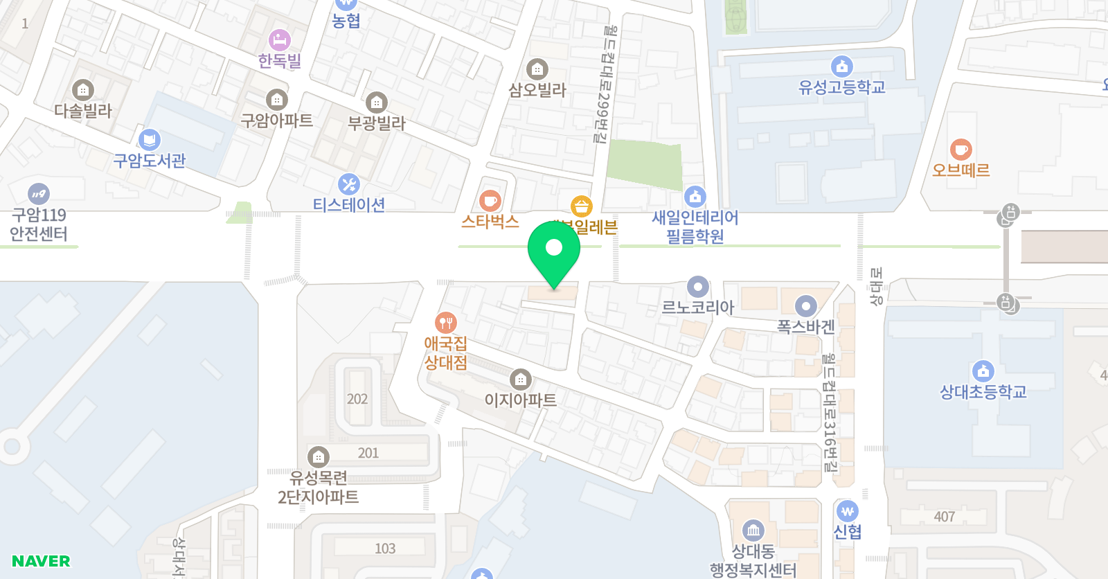도안 카이스트터치 수학학원 위치