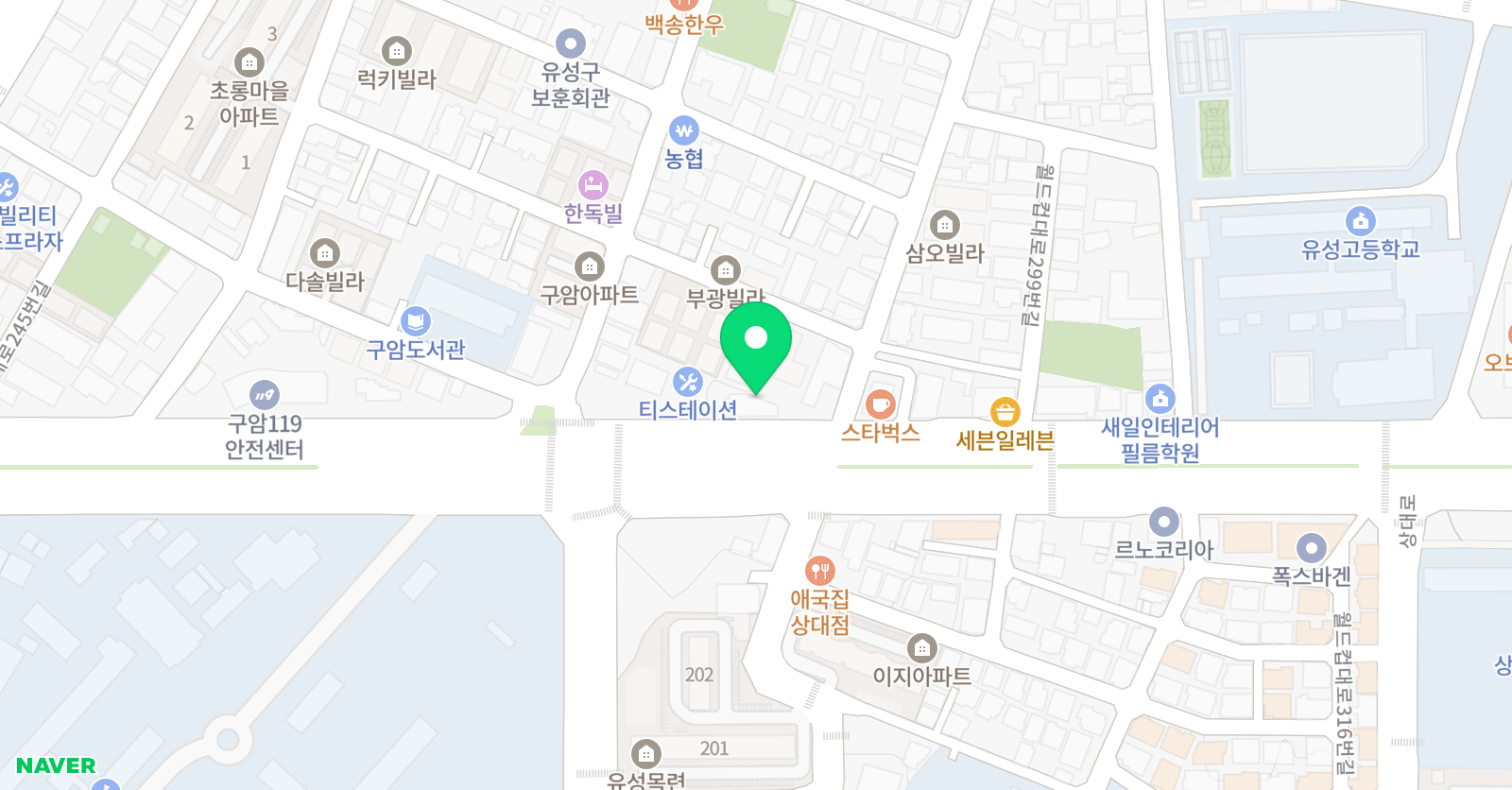 홍인 태권도 위치