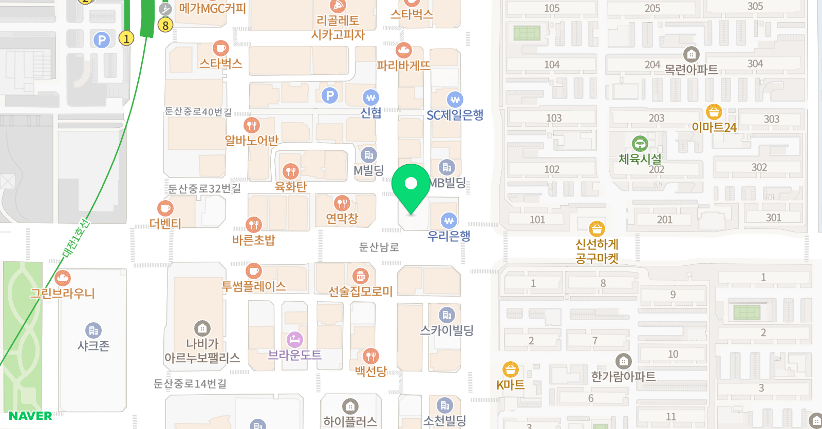이정덕 국어학원 위치