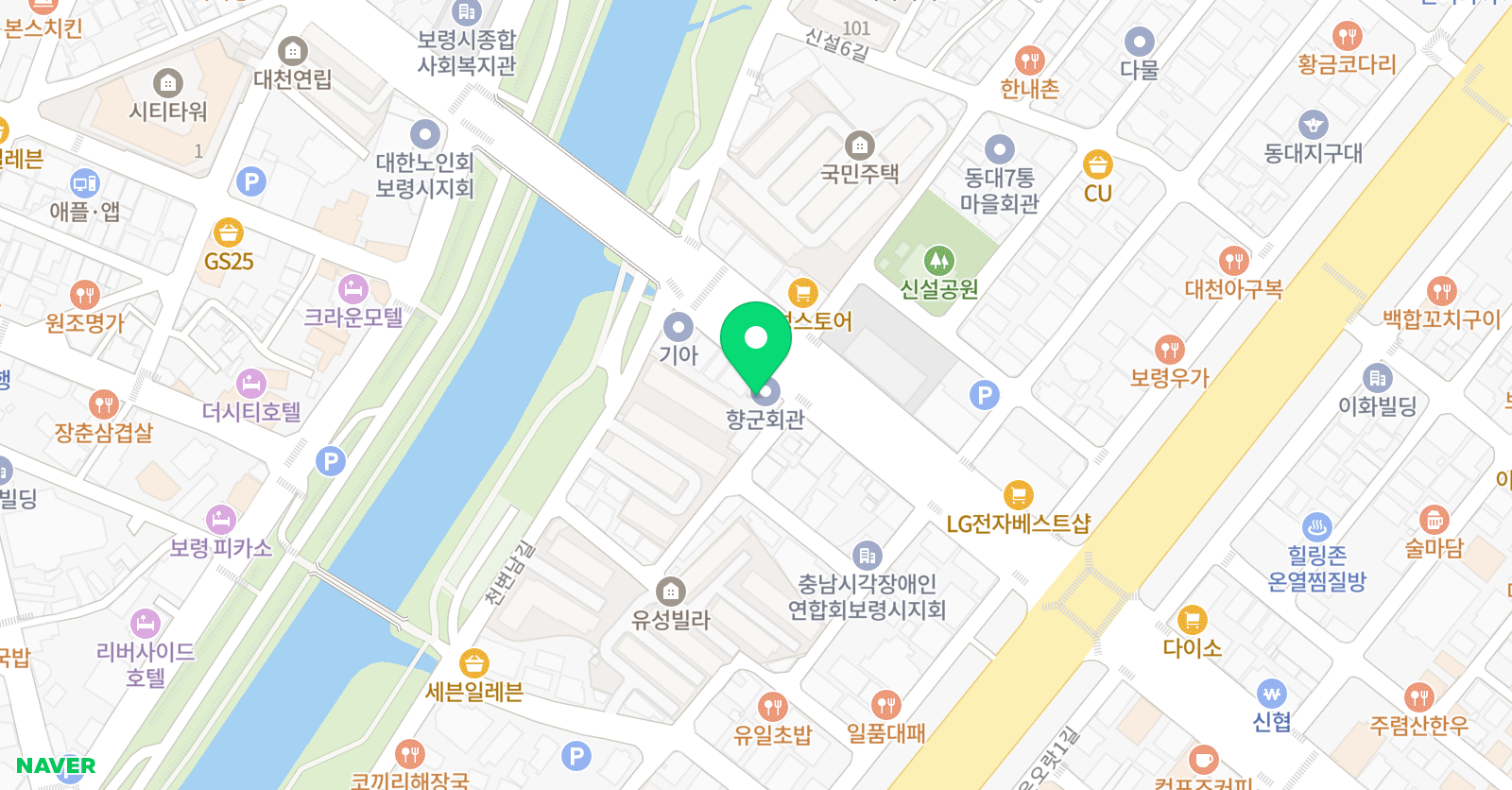 대천 실용음악학원 위치