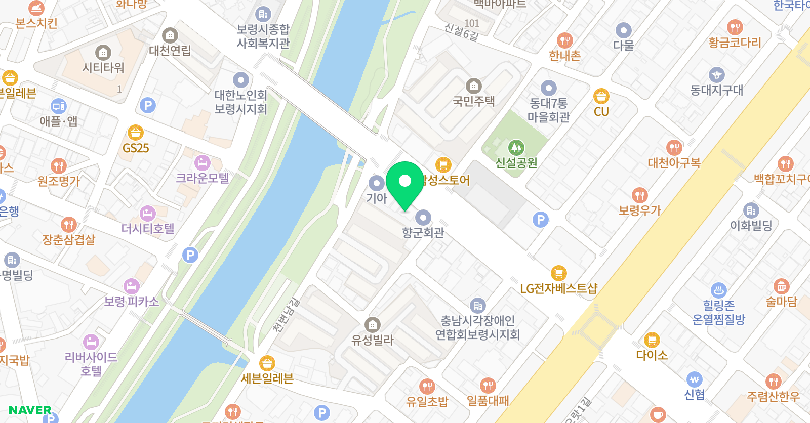 디아트댄스스튜디오 보령점 위치