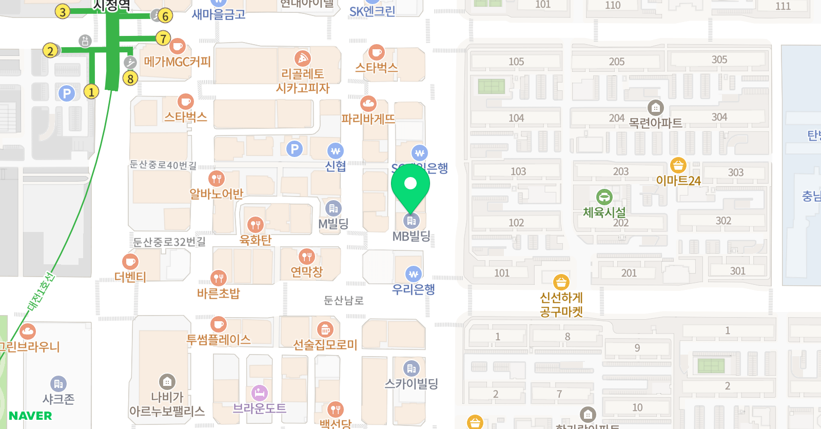 엠폴리 어학원 대전캠퍼스 위치