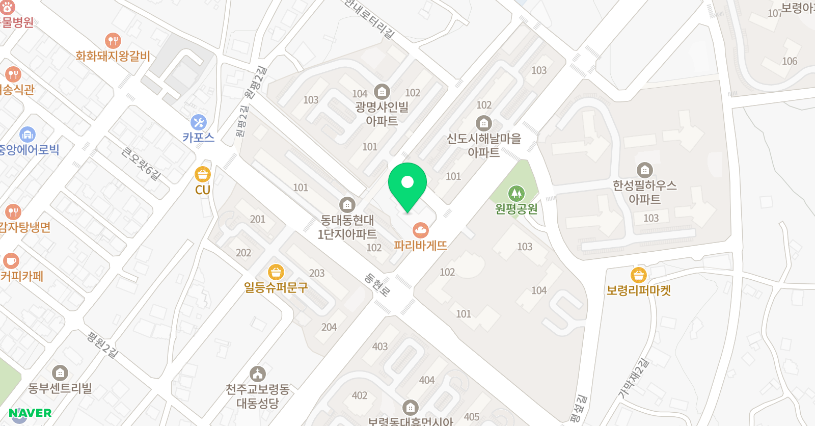 피움 피아노교습소 위치