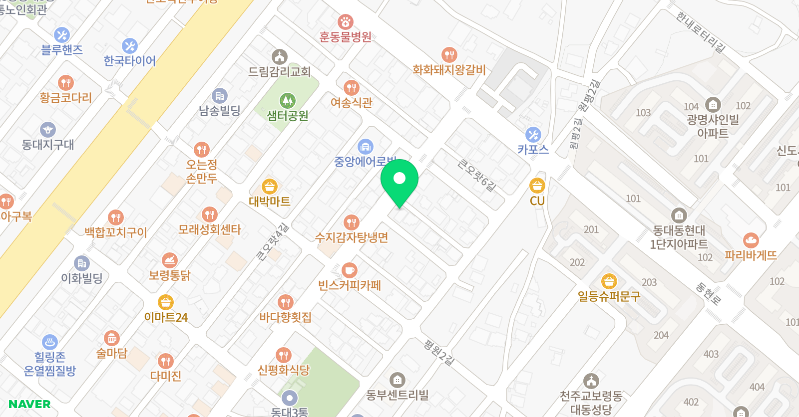 와이즈피아노학원 위치