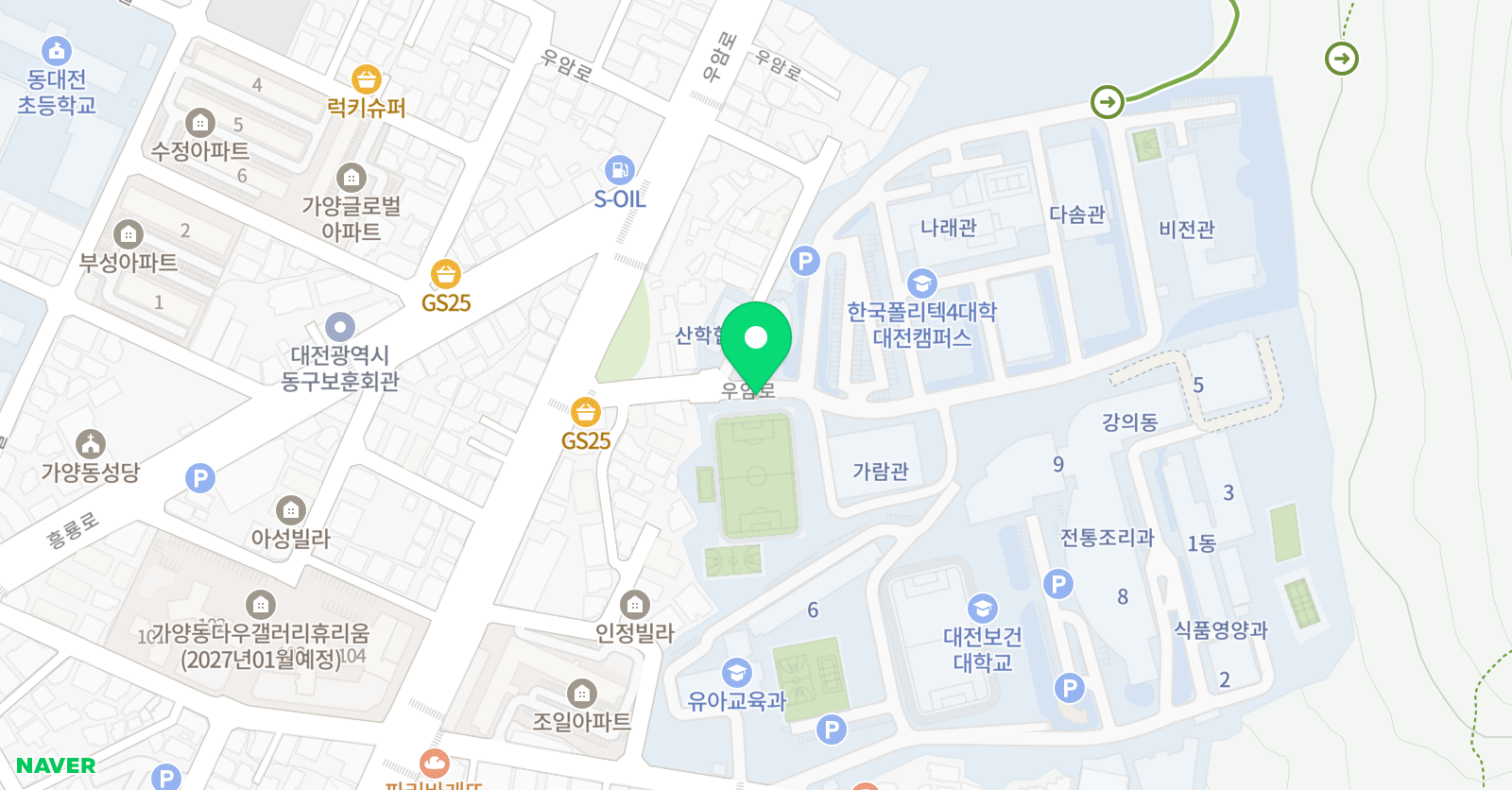 대전유나이티드FC 유소년축구클럽 위치
