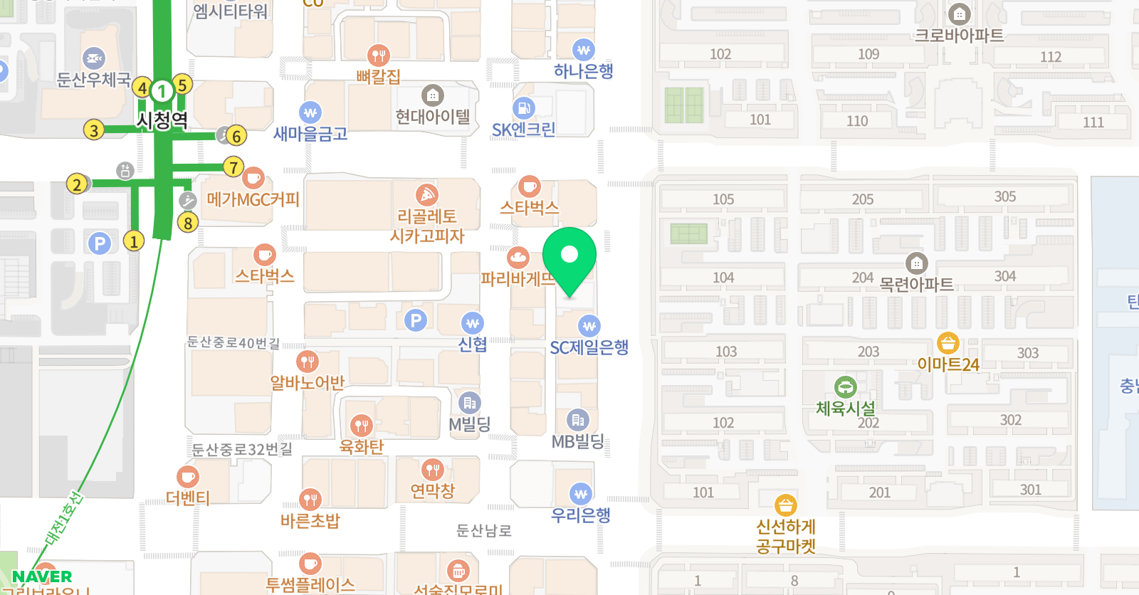 바탕소미술학원 위치
