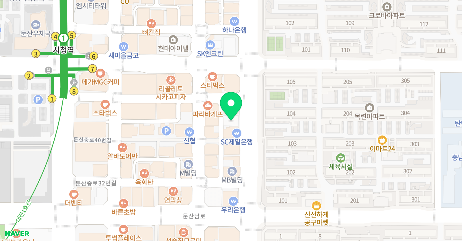 해동검도 명심관 & 파워점핑 줄넘기 위치