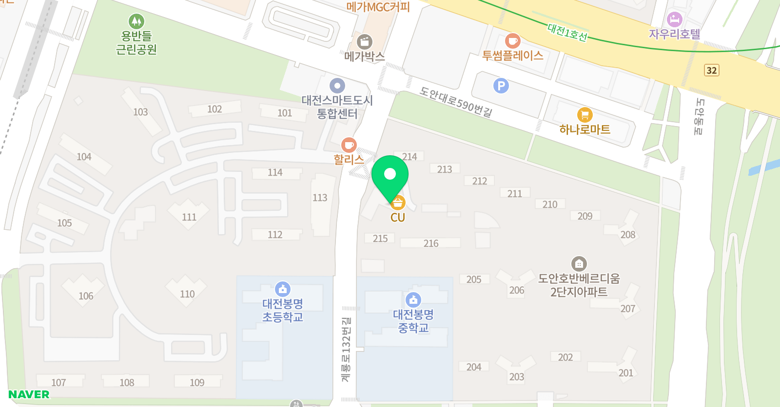 맑은누리 태권도장 위치
