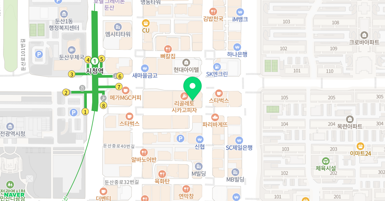 CMS 영재교육센터 대전둔산 위치