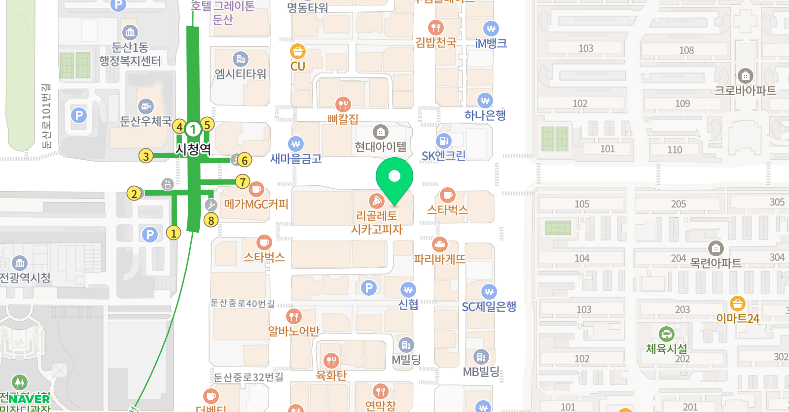 토피아 잉글리쉬존 대전캠퍼스 위치