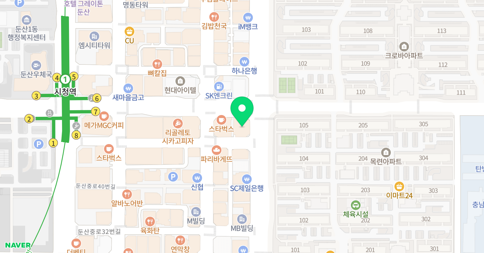이숲 어학원 위치