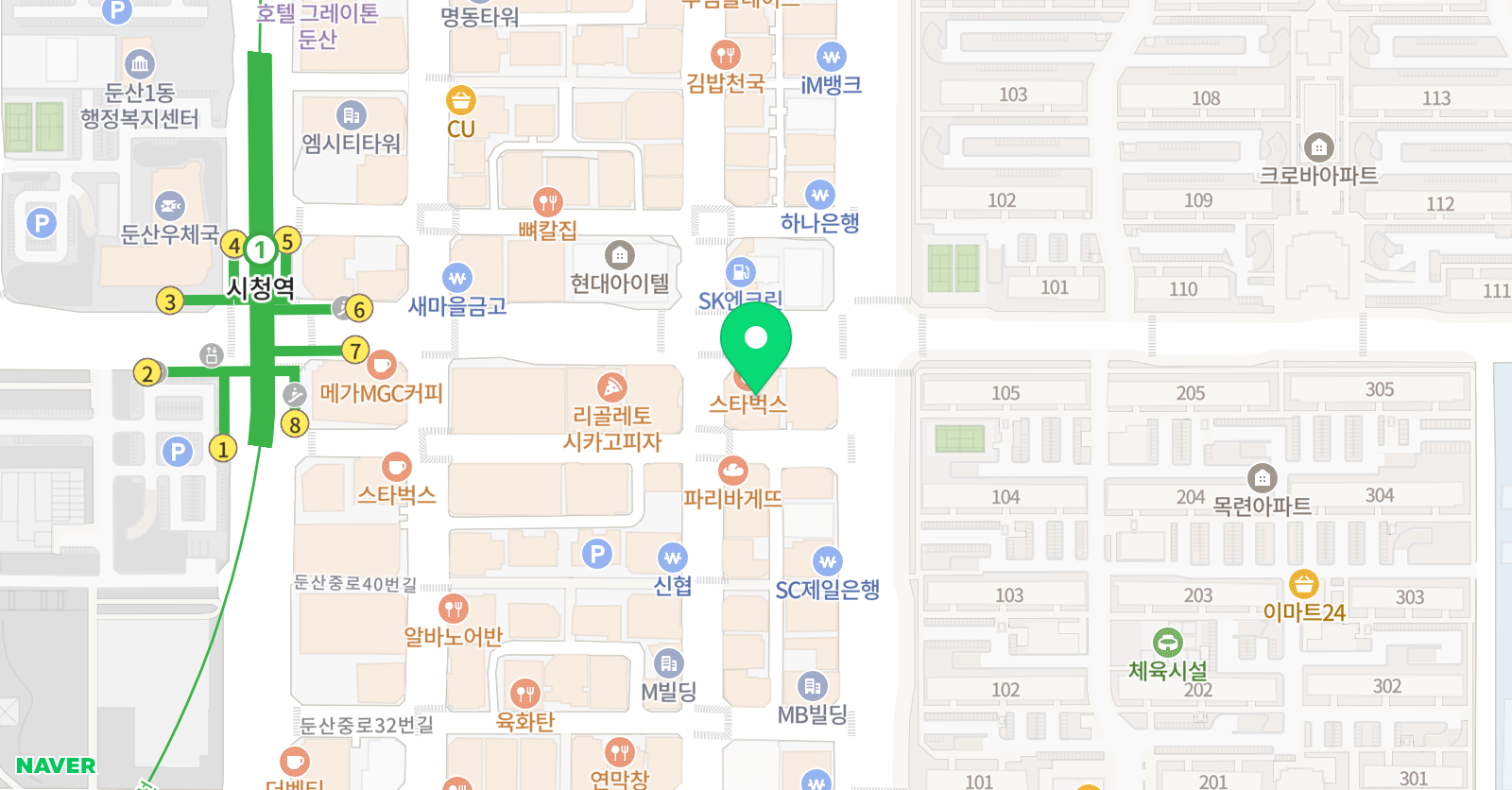 와와 학습코칭센터 둔산점 위치