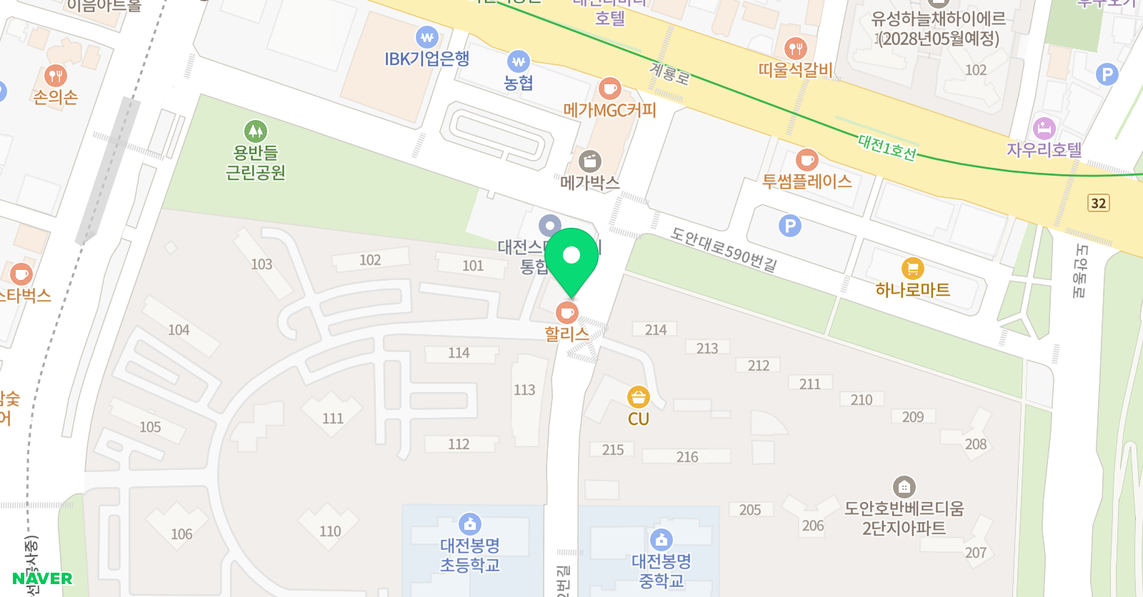 뮤엠 영어 봉명초점 위치